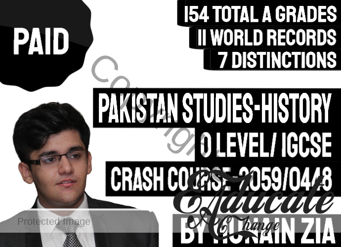 Pakistan Studies 2059 O Level and IGCSE Pakistan studies 0448 The History and Culture of Pakistan Crash Course