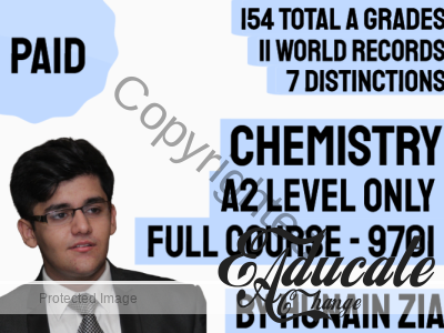 Chemistry (9701) – A2 Level ONLY Not AS – Full-Scale Course