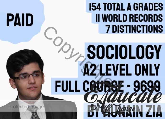 A2 Level Sociology (A Level Sociology) Full Scale Course 9699