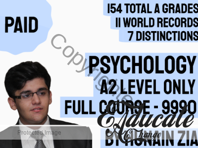 Psychology- A2 Level ONLY (NOT AS) – Full Scale Course