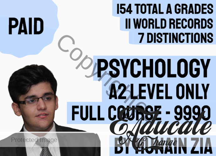 A2 Level Psychology (A Level Psychology) Full Scale Course 9990