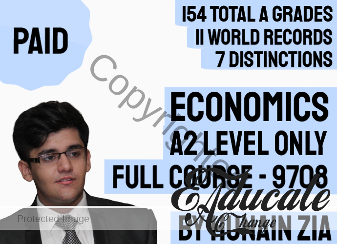 A2 Level Economics (A Level Economics) 9708 Full Scale course