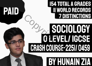 O Level Sociology 2251 Crash Course and IGCSE Sociology Crash Course 0459