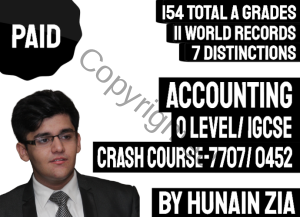 O Level Accounting 7707 and IGCSE Accounting 0452 Crash Course