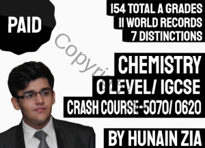 O Level Chemistry 5070 Crash Course IGCSE Chemistry Crash Course 0620