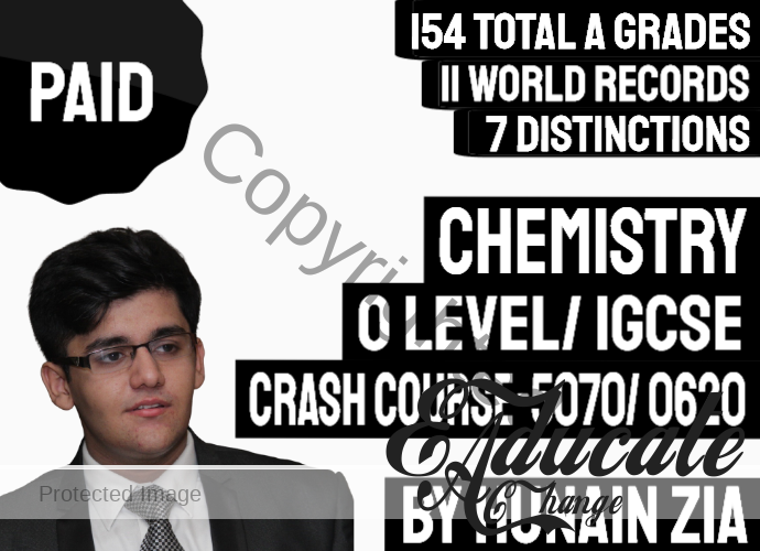 O Level Chemistry 5070 Crash Course IGCSE Chemistry Crash Course 0620