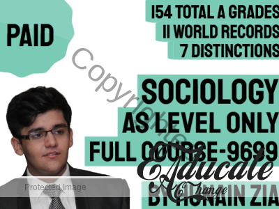 Sociology (9699)- AS LEVEL – Full Scale Course