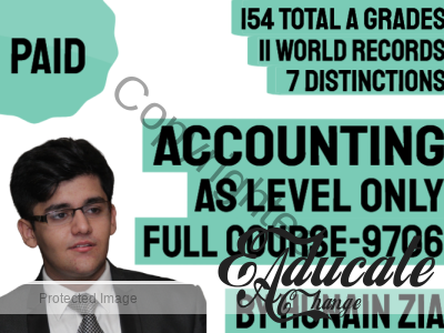 Accounting (9706)- AS LEVEL – Full Scale Course
