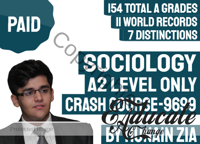 A Level Sociology 9699 (A2 Level Sociology 9699) Crash Course