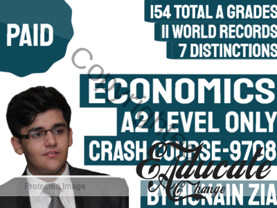 Economics (9708)- A2 Level ONLY (NOT AS) – Crash Course