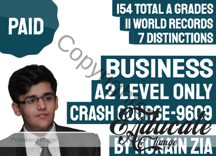 A Level Business (A2 Level Business) 9609 Crash Course
