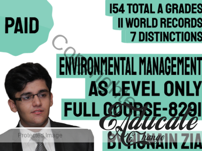 Environmental Management (8291)- AS LEVEL – Full Scale Course