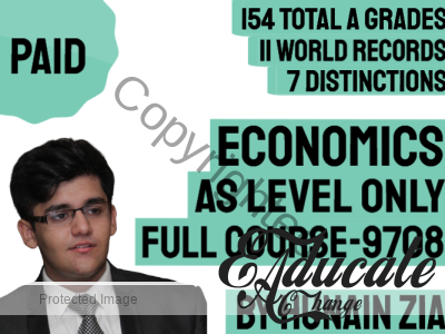 AS Level Economics 9708 Full Scale Course