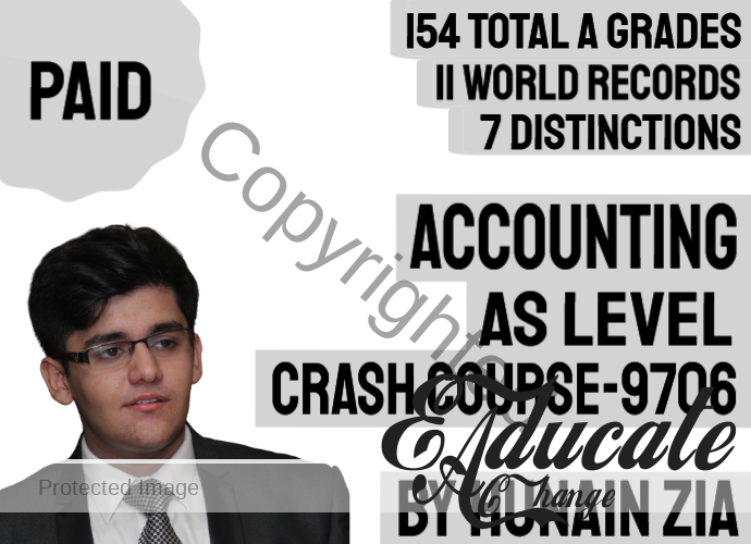 AS Level Accounting 9706 Crash course
