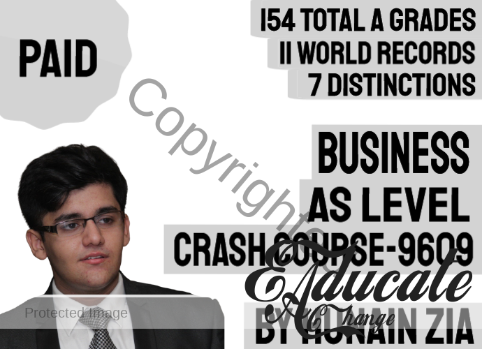 Business (9609) AS Level Crash Course