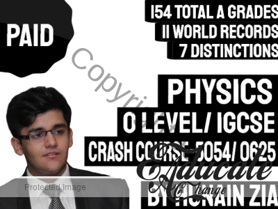 Physics (5054) OR Physics (0625) OR Physics (0972) – O Level OR IGCSE – Crash Course
