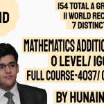 Mathematics 4024 – O Level – Full Scale Course