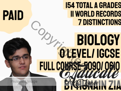 Biology (5090) OR Biology (0610) – O Level OR IGCSE – Full-Scale Course