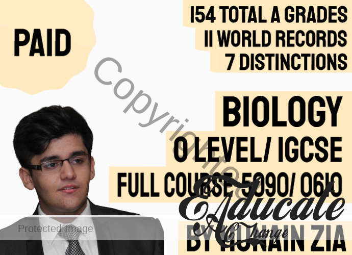 O Level Biology 5090 and IGCSE Biology 0680 Full Scale Course