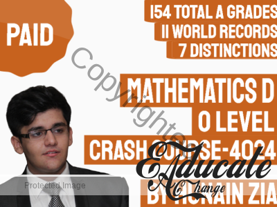 Mathematics (4024) – O Level OR IGCSE – Crash Course