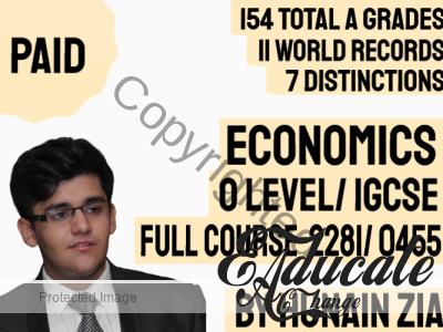 Economics (2281) OR Economics (0455) OR Economics (0987) – O Level or IGCSE – Full-Scale Course