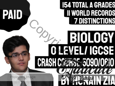 Biology (5090) OR Biology (0610) – O Level or IGCSE – Crash Course
