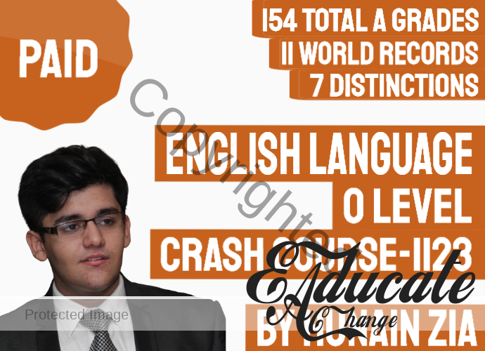 O Level English Language 1123 Crash Course