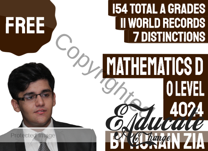Mathematics D O Level 4024 Free Course