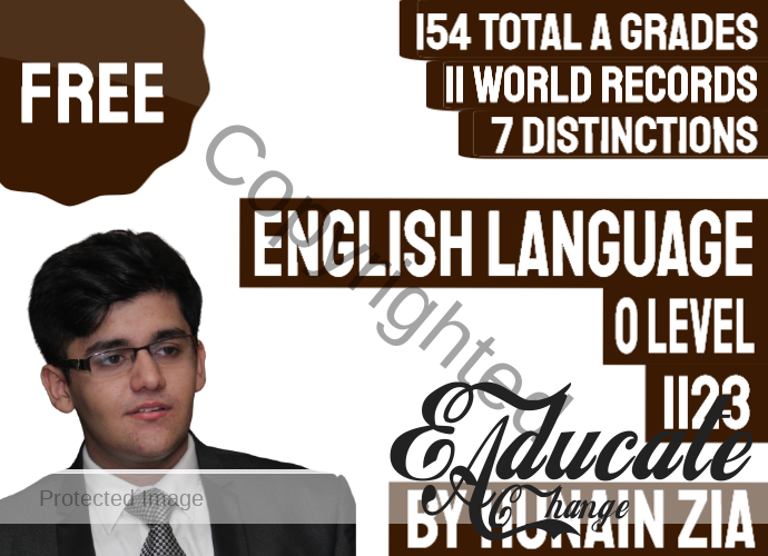 O Level English Language (1123) Free Course
