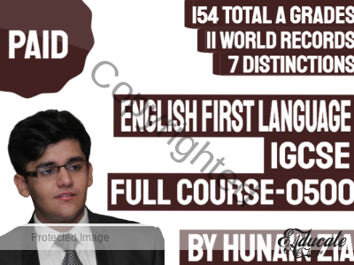 English – First Language/ Second Language (0500-0510) | IGCSE | Full Scale Course