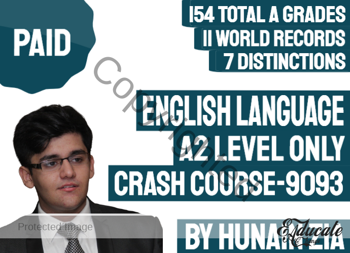 A2 Levle Crash course English language