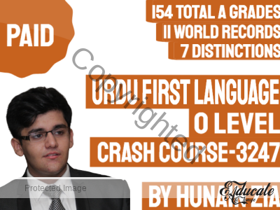 Urdu – First Language 3247 | O Level | Crash Course