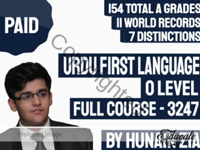 Urdu – First Language (3247) | Ordinary Level (O Level) | Full Scale Course