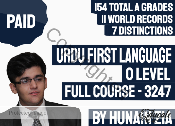 O level Urdu First Language Full Scale