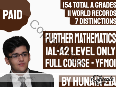 Further Mathematics (YFM01) | Pearson Edexcel International Advanced Level (IAL) – A2 Level ONLY Not AS | Full Scale Course