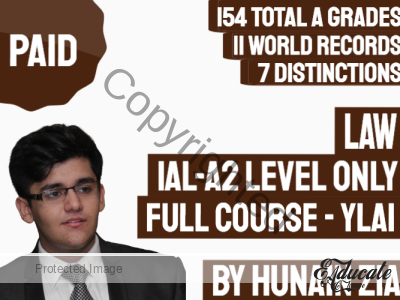 Law (YLA1) | Pearson Edexcel International Advanced Level (IAL) – Complete A Level | Full Scale Course