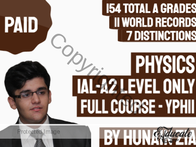 Physics (YPH11) | Pearson Edexcel International Advanced Level (IAL) – A2 Level ONLY Not AS | Full Scale Course