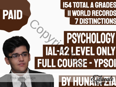 Psychology (YPS01) | Pearson Edexcel International Advanced Level (IAL) – A2 Level ONLY Not AS | Full Scale Course
